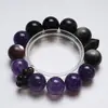 Acalme Sua AlmaPulseira Artesanal de Cristal Natural do Uruguai para Mulheres, Estilo Novo Versátil, Pulseira Clareadora de Pele Atacado