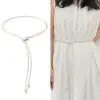 Cinturón de Nuevo Estilo para Mujer, Nueva Cuerda de Cintura Estilo Chino, Decoración Retro, Cadena de Cintura de Moda, Cuerda de Cuero, Cinturón Pequeño de Cuero para Mujer