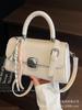 Bolso de Mujer de Estilo Occidental de Alta Gama 2025 Nueva Moda Pequeño Primavera y Verano Bandolera de Hombro Bolso Cuadrado Pequeño Portátil