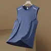 Chaleco de Seda Hielo de Verano de Moda para Hombre, Delgado y Transpirable, Deportivo y Casual, Sin Marca, Nuevo Estilo de Moda