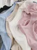 Camiseta Manga Curta com Ombro Reto em Lyocell Tencel Lã Toque Fresco Feminina Verão Estilo Coreano Leve Respirável Gola Redonda Top Máscara