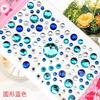 Adesivos atacado crianças diamante tridimensional adesivos adesivos gema Cristal adesivos estrela de cinco pontas amor flor decoração