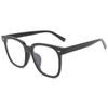 Montura de gafas de clavo de arroz cuadrada 2023 nueva anti-luz azul se puede combinar con lente plana para miopía tendencia coreana montura de gafas negra