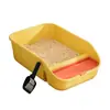 Bandeja de arena para gatos extra grande totalmente cerrada, desodorizante y anti salpicaduras, adecuada para gatitos, suministros para mascotas semi-cerrados