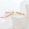 Pendientes Retro Franceses Chapados en Oro Real 18K Circonio Joyería Hecha a Mano DIY Pendientes con Pasador de Plata S925 Accesorios para Pendientes