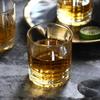 Atacado Vidro Vintage Copo de Uísque Vidro Redondo Lapidado Copo de Água Transparente Copo para Destilados Copo de Vinho Doméstico