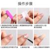 Pegamento de Gel para Uñas Postizas Pegamento de Uñas Ecológico Cinta Transparente de Doble Cara Pegamento para Uñas Postizas Manicura Portátil Parche para Uñas Pegamento Trasero