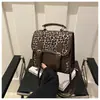 Bolso Cruzado de Mujer de Color Bloqueado de Tendencia Estampado de Leopardo de Nicho 2025 Nuevo Mochila Cruzada Versátil para Mujer