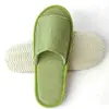 Pantuflas Desechables de Algodón y Lino para Hotel, Hospitalidad en Casa, Portátiles, Engrosadas, Antideslizantes, Media Tapa, Todo Incluido, Pantuflas para Huéspedes Personalizadas