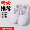 Zapatos de Baile de Práctica para Adultos al por Mayor Suela Suave con Cordones Zapatos de Ballet Gratis Color Carne Tela en la Punta Zapatos de Baile para Examen