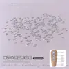 Rhinestones Redondos Transparentes de Fondo Plano 5A Circonita Arte de Uñas Rhinestones Blancos Deslumbrantes Rhinestones Sueltos Decoración de Uñas Rhinestones para Rellenar y Decorar Uñas