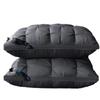 Almohada de Pan Lavable de Terciopelo de Plumas Estilo Hotel Cinco Estrellas Elástica No Colapsable Soporte para Columna Cervical para el Hogar Ayuda para Dormir