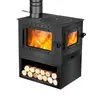 Lareira de Fogo Real Fogão a Lenha para Aquecimento, Adequado para Pousadas, Vilas, Uso Doméstico de Inverno, Fogão a Lenha Rural para Sala de Estar Interna