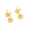 Pendientes pequeños de tachuela de cuentas redondas estilo coreano pendientes tipo gorro diseño simple personalizado joyería de cuentas de arena flash esmerilado para niñas