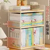 Estantería de escritorio de varias capas para libros estante de almacenamiento organizador de escritorio para el hogar estante de almacenamiento para suministros de estudio de escritorio de estudiante