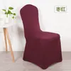 Fundas Elásticas Rojas y Blancas para Sillas de Restaurantes, Banquetes y Hoteles, Cobertura Total, a Prueba de Polvo, Fundas para Sillas de Boda, Fundas de Taburete de una Pieza