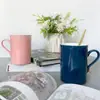 Taza Recta de Cerámica de Alta Calidad para Desayuno en Casa, Taza de Café para Oficina, Taza de Cerámica Creativa Nórdica