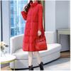 Jaqueta Vintage Inverno Feminino Novo Elegante Estilo Folclórico Chinês Comprimento Médio Engrossado Casaco de Mãe de Meia-Idade
