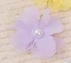 Gaze de Neve Pérola Flores Pequenas Delicadas Acessórios DIY Feitos à Mão Roupas Infantis Bolsas Acessórios de Cabelo Flores Decorativas para Roupas Suprimentos para Presentes