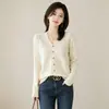 Nuevo Otoño 2026 Estilo OL Japonés y Coreano Casual Cárdigan Cuello en V Suéter Regular Ropa de Punto para Mujer
