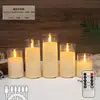 Vela LED Recargable 220V con Oscilación Digital, Luz Ambiental Romántica Cálida Creativa para Boda, Bar, Fiesta