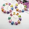 Accesorios para el cabello de princesa para niños, pinza para el cabello, traje de Corea del Sur, lindo bebé color caramelo, mini pinza para el cabello tejida con flores de tamaño pequeño