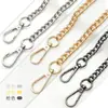 Cadena de giro para bolso color gunmetal dorado y plateado 1.2m correa con hebilla terminada para bolso de axila y correa de hombro de repuesto para bolso