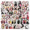 60 Pegatinas de Personajes Fan de Demon Slayer para Decorar Cuadernos, Agendas, Maletas, Computadoras, Fundas de Teléfono y Refrigeradores
