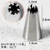 Bico de Decoração em Aço Inoxidável 304 Soldado a Laser, Modelagem de Padrões, Decoração de Bolos e Biscoitos, Ferramentas para Assar