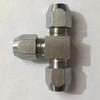 Bronze ferrule tee intermediário junta tubo de cobre tubo de aço inoxidável braçadeira atacado 6 8 10 12mm