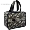 Internet Celebrity Ins Houndstooth Saco Cosmético R Letra Estilo Coreano Saco de Armazenamento de Cosméticos Moda Portátil Grande Capacidade Múmia Bolsa