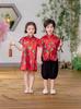 Uniformes de Jardim de Infância, Roupas de Verão de Estilo Chinês para Apresentação, Fatos Tang para Bebês Masculinos e Femininos, Roupas para Fotos da Temporada de Formatura, Uniformes de Verão para Aulas, Dia das Crianças