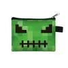 Cartera de Monedas Infantil de Minecraft Billetera Portátil Sencilla Bolsa para Monedas con Cremallera Pequeña Cartera para Auriculares