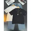 Camiseta de manga corta de peso pesado para hombre, marca de moda de verano para hombre, nueva ropa para pareja, camiseta bordada de estilo americano holgada