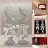 Par de Taças de Brinde para Casamento DIY Taças de Brinde para Casamento Taças de Pé Alto Conjunto de Caixa de Presente Presente de Casamento Kit de Materiais para Taças de Brinde
