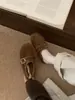 Moda Versátil de Otoño e Invierno 2025 Zapatos Planos de Felpa Cálida y Peluda con Punta Redonda para Mujer Mocasines Cerrados para Exterior
