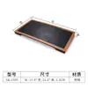 Plato negro de melamina a5 plato occidental creativo plato plano rectangular de plástico plato oscilante vajilla plato para sushi barbacoa imitación porcelana