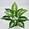 Maceta de 12 cabezas de hoja grande simulación Lirio de Cala Taro grande simulación accesorios de pared de plantas planta verde Taro grande