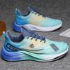 Sapatos masculinos atacado comércio exterior combinação de cores moda tênis de corrida fly woven respirável sola grossa leve e confortável tênis masculino
