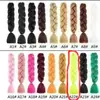 Tendencia Cuerda de Color para Rastas de Seda de Alta Temperatura Trenza de Cabello de un Solo Color Peluca de Rastas Trenzas Jumbo para Niños Cabello