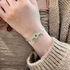 Pulseira de Fivela Ping An com Esmalte Colorido da Marca Bell Fu para Homens e Mulheres Corda de Mão Trançada Presente para Namorada Casais para Estudantes Namorada
