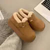 Zapatos Birkenstock Retro para Mujer Invierno Más Terciopelo 2026 Nuevos Mocasines de Suela Gruesa que Aumentan la Altura Zapatos de Pan Calientes Botas de Nieve Zapatos de Algodón