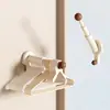 Solução de Armazenamento para Cabides, Organizador Multifuncional Retrátil Montado na Parede Sem Furos para Varanda de Casa, Varal e Prateleira de Armazenamento