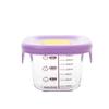 Grande 200ML vidrio de borosilicato alto niños bebé comida caja tazón almacenamiento fresco tapa de silicona sellado horno microondas