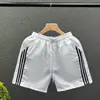 Shorts Deportivos Casuales a Rayas de Tres Rayas Verano Secado Rápido Shorts de Hombre Shorts Grandes Ropa Exterior Shorts de Gimnasio Playa
