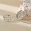 Beiana Plata Esterlina S925 Estilo Coreano Elegante Lujo Ligero Combinable Aretes de Zircón con Forma de Corazón para Mujer Estilo Ins Aretes de Alta Gama