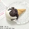 Grande cone de sorvete de simulação de verão frio acessórios de resina para geladeira capa de telefone para geladeira atacado