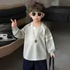 Camiseta de Manga Larga para Niños Primavera y Otoño 2026 Nuevo Estilo Fresca Versátil Casual para Niños Ropa para Niños Pequeños y Medianos Comercio Exterior