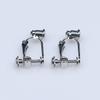 Accesorios para aretes DIY antideslizantes que no se caen, color cobre puro con retención de color galvanizado, convertidor de clip para oreja de tornillo giratorio de cabeza de bala sin oreja