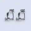 Accesorios de Conversión de Clip para Oreja DIY Invisibles Aretes de Botón Galvanizados que Conservan el Color Sin Perforación Doloroso Convertidor de Clip para Oreja con Tornillo Giratorio